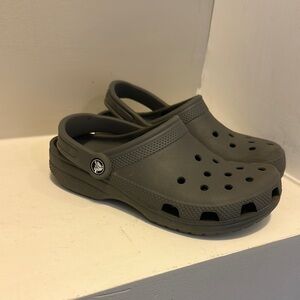 Gray Crocs with Strap